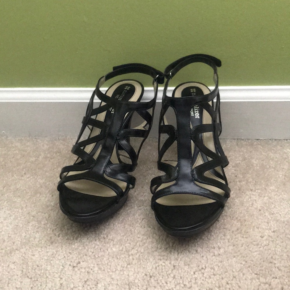Black Heeled Sandals
